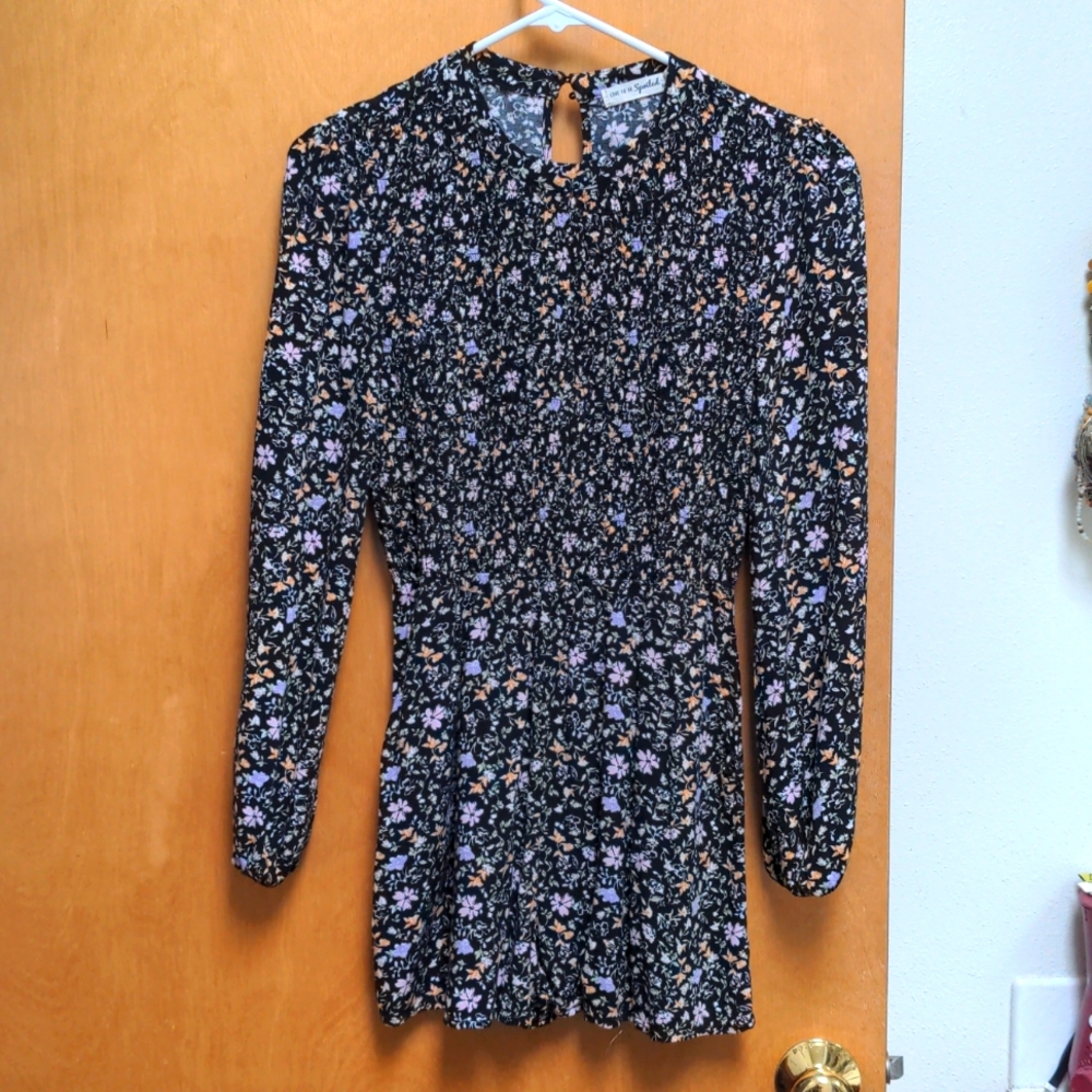 Floral long sleeve jumpsuit